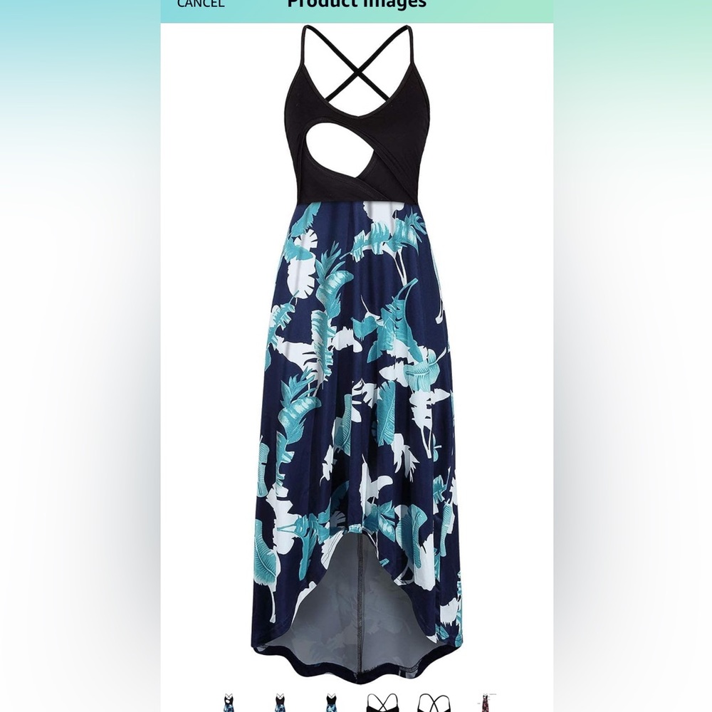 Maternity Breastfeeding Floral Sundress Nursing Cami Dresses EUC XL